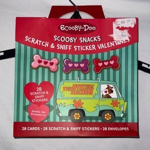 Scooby-Doo Scratch & Sniff Sticker Valentines Day Set